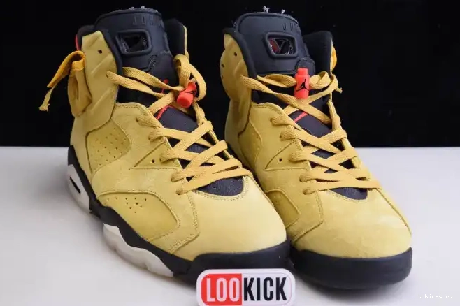 Cheap TB SCOTT CN1084-300 AIR TRAVIS YELLOW X JORDAN 6 0509